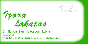 izora lakatos business card